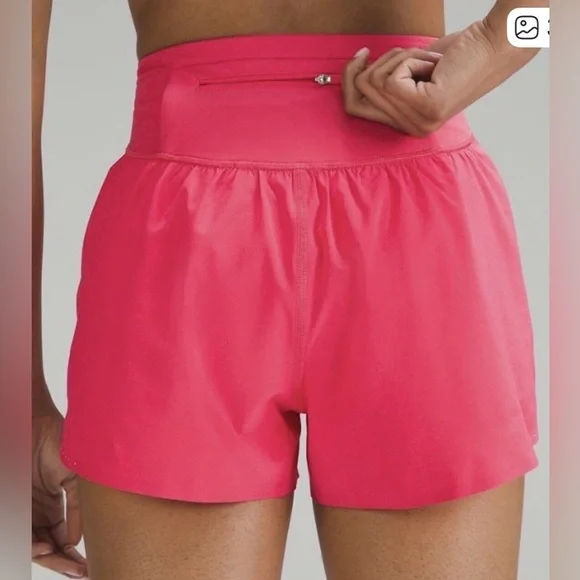 lululemon athletica nulux road to trail sonic pink shorts size 12 - Picture 2 of 8